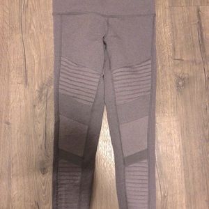 Alo grey moto leggings